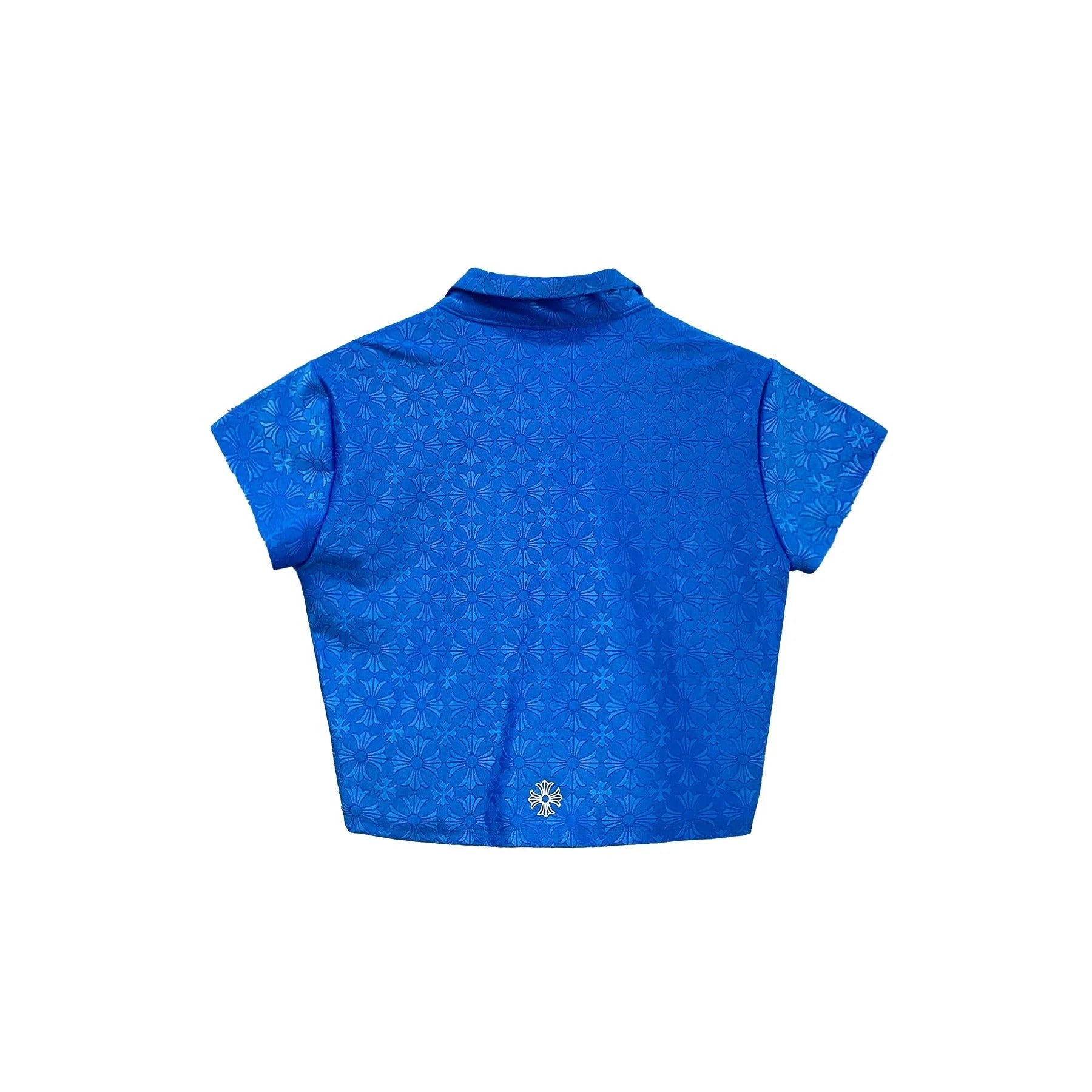 Chrome Hearts Blue Polo Shirt