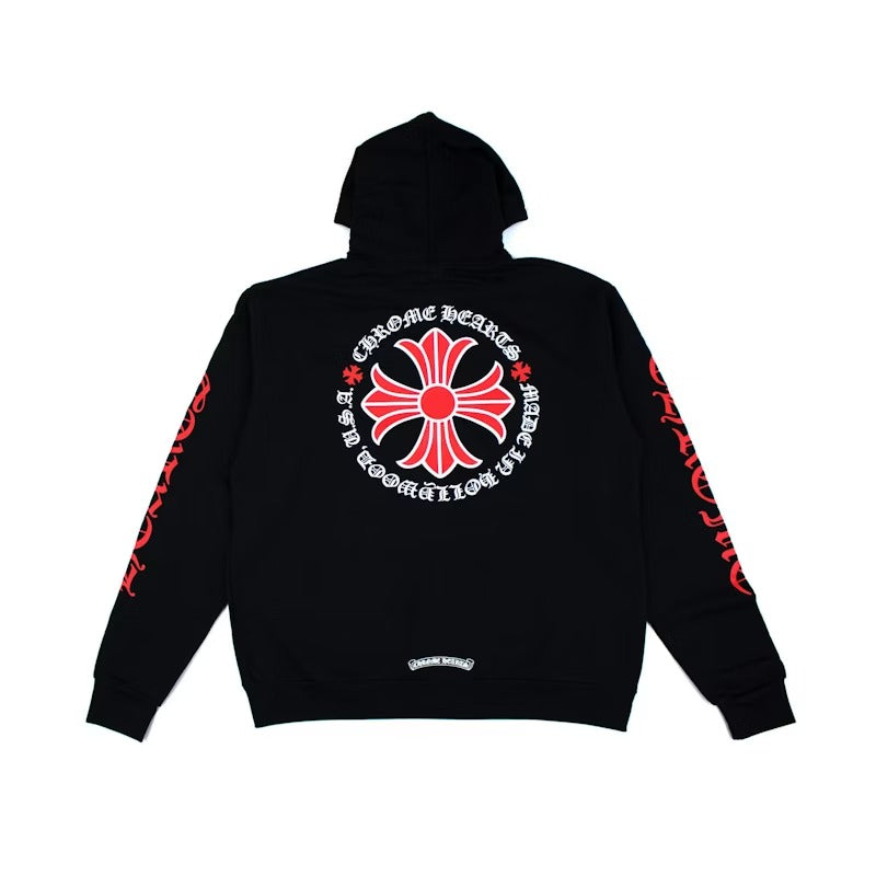 Red And Black Chrome Hearts Hoodie - Chrome Hearts