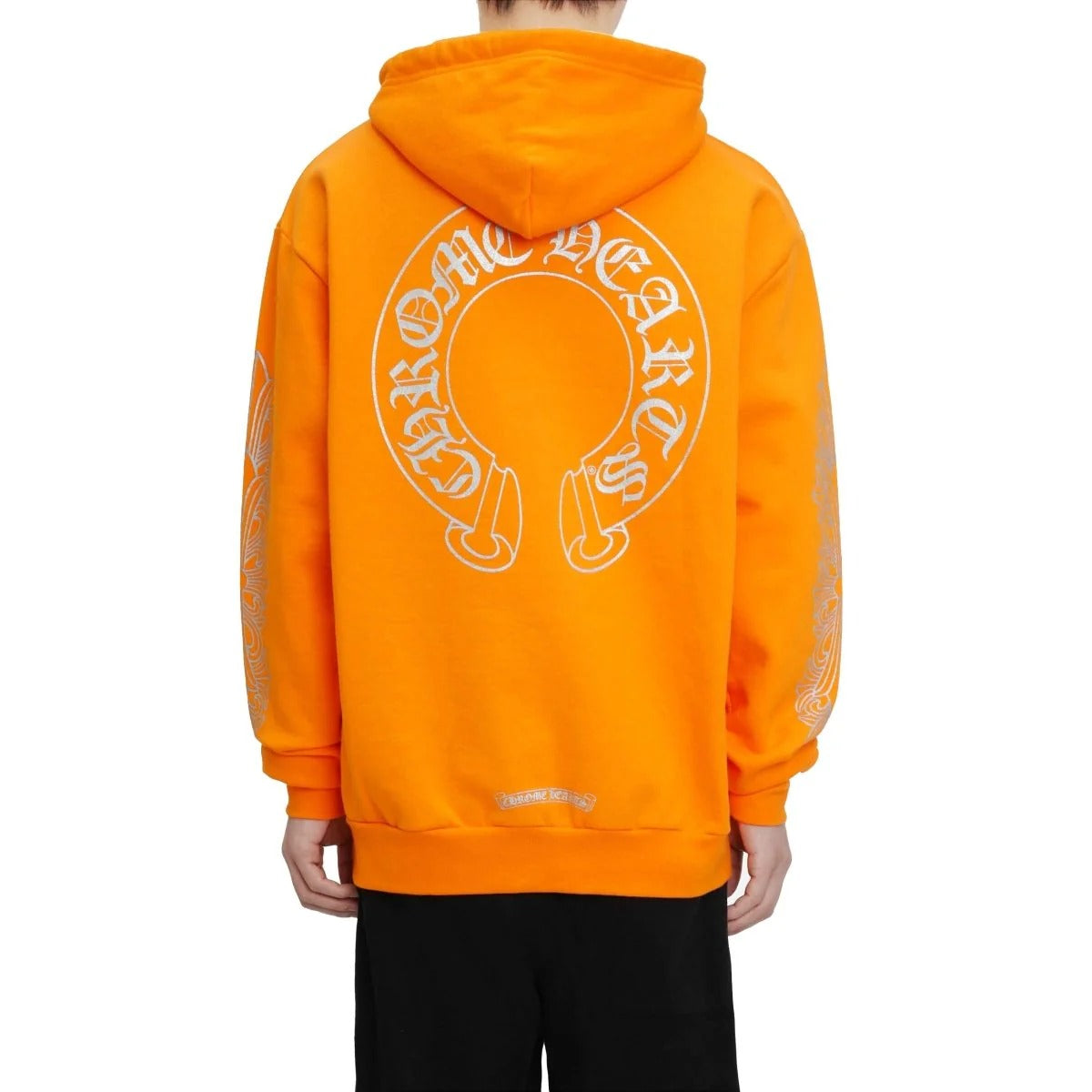 Orange Chrome Heart Hoodie