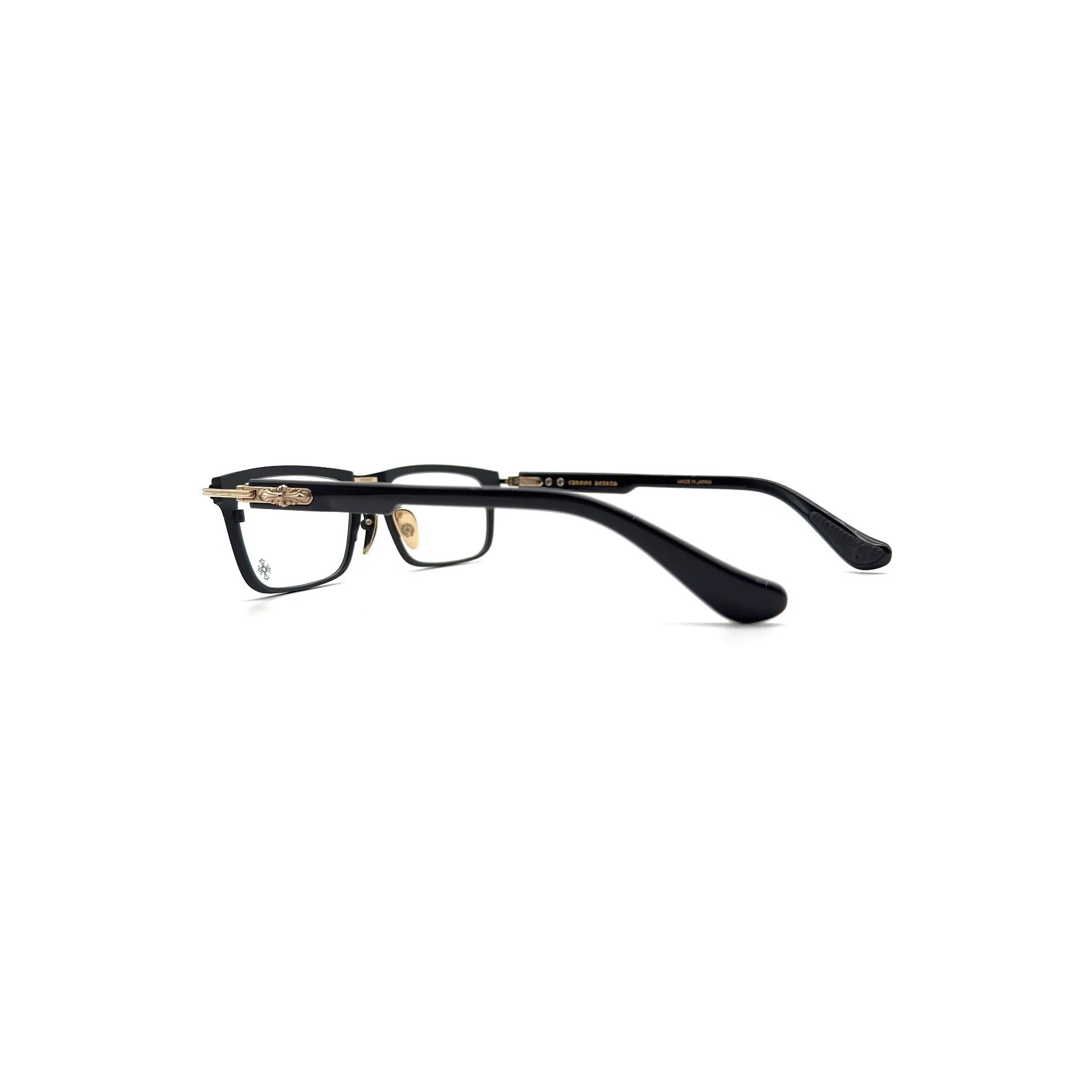 Black And Gold Chrome Hearts Glasses