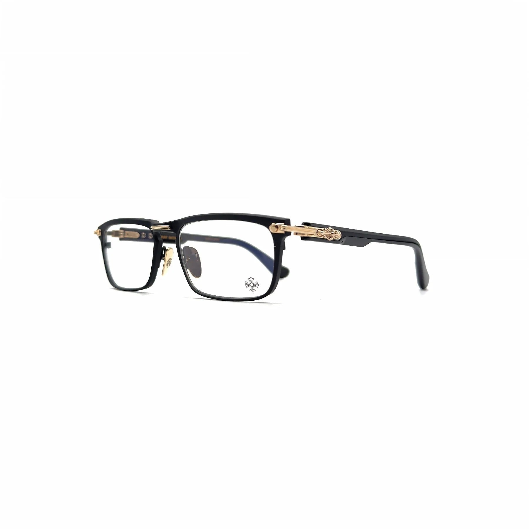 Black And Gold Chrome Hearts Glasses - Chrome Hearts