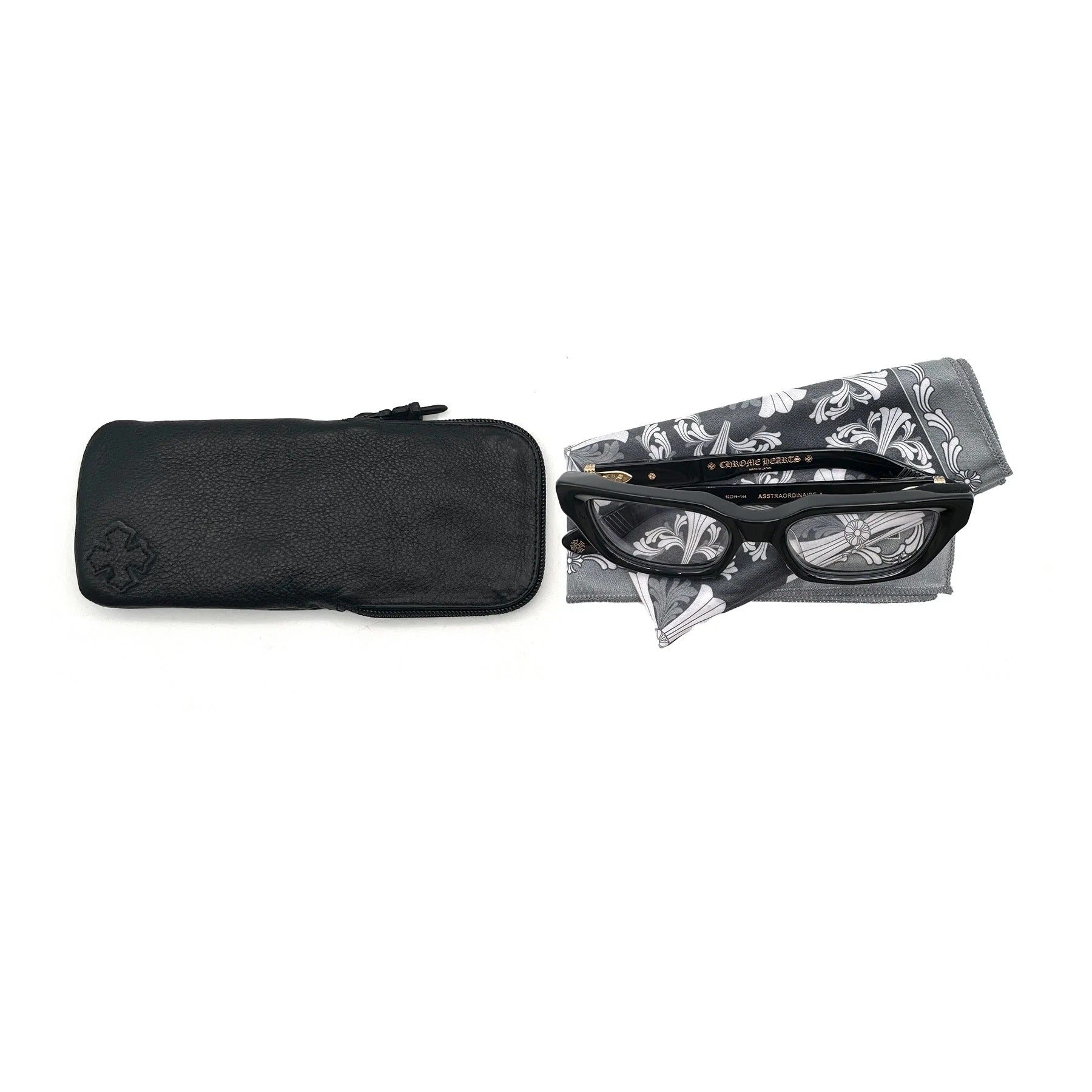 Black And Gold Chrome Hearts Glasses