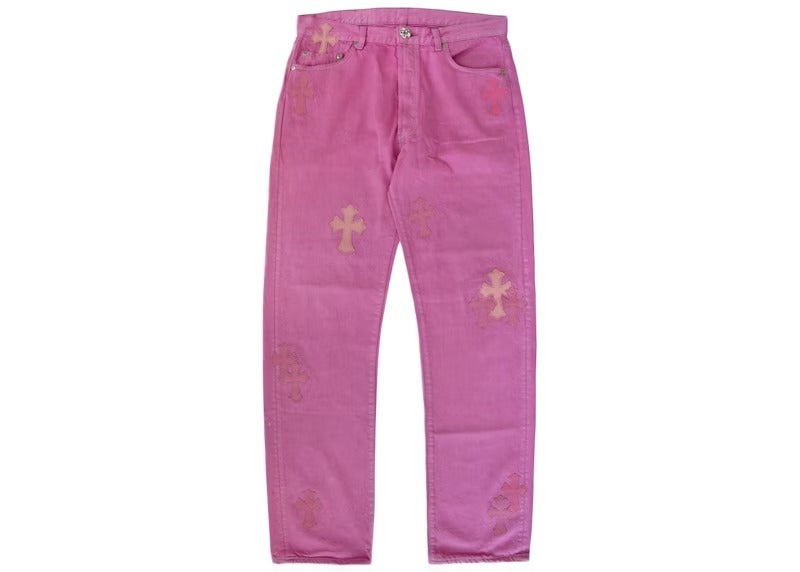 Pink Chrome Hearts Jeans - Chrome Hearts