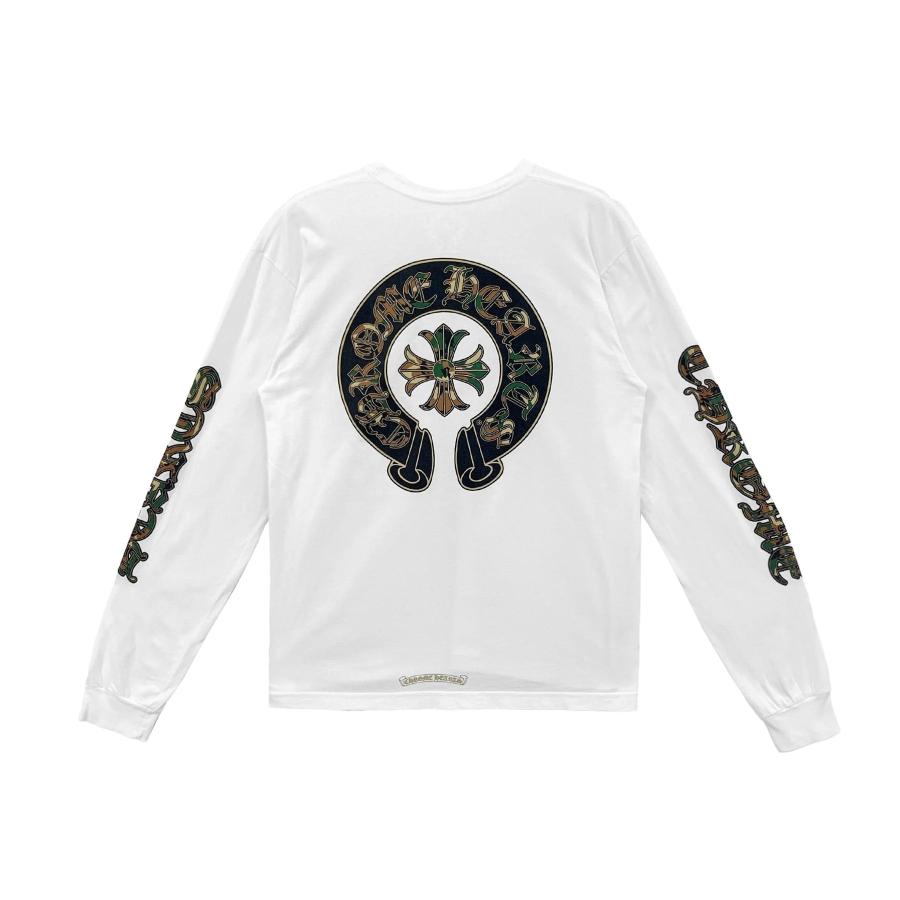 Chrome Hearts Horse Shoe Long-Sleeve T-Shirt 'White Camo' - Chrome Hearts