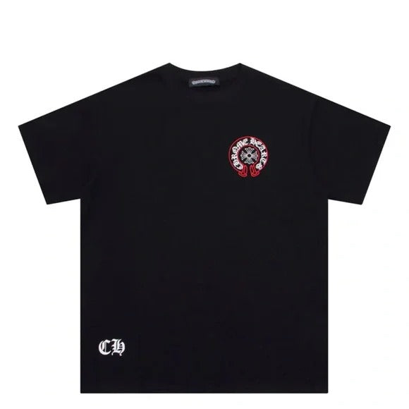 Black And Red Chrome Hearts Shirt