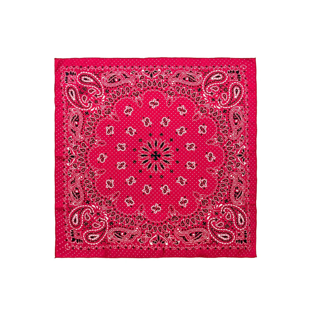 authentic red and white chrome heart scarf - premium designer jewelry front view
