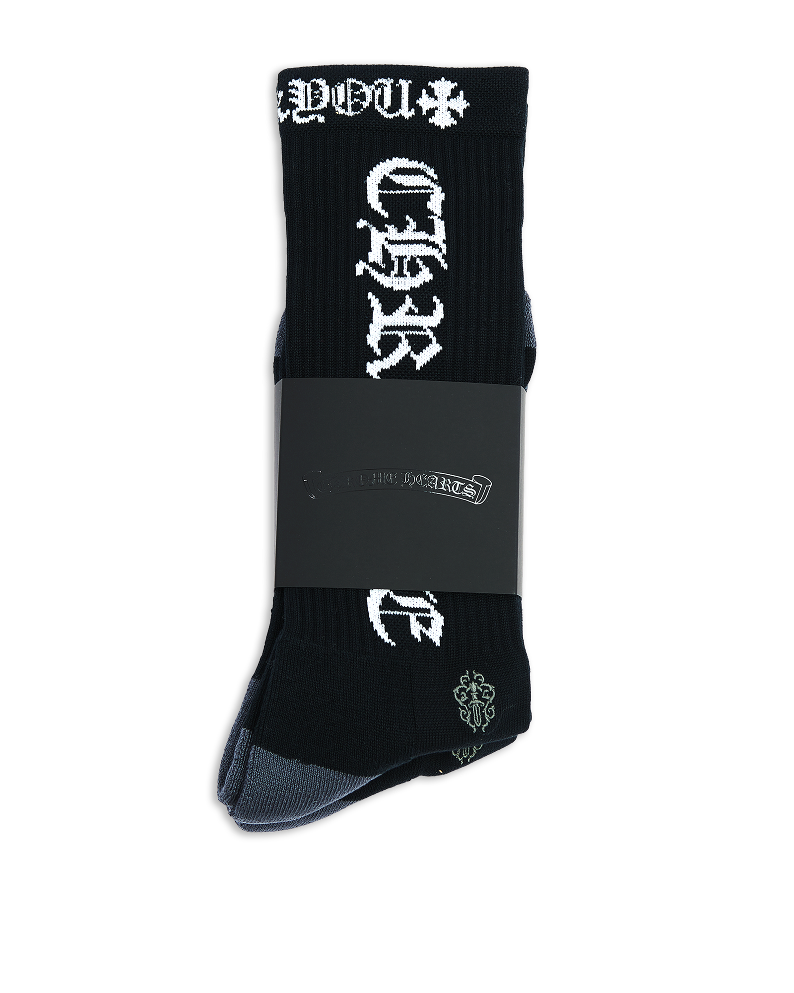 authentic ch logo socks - premium designer jewelry front view