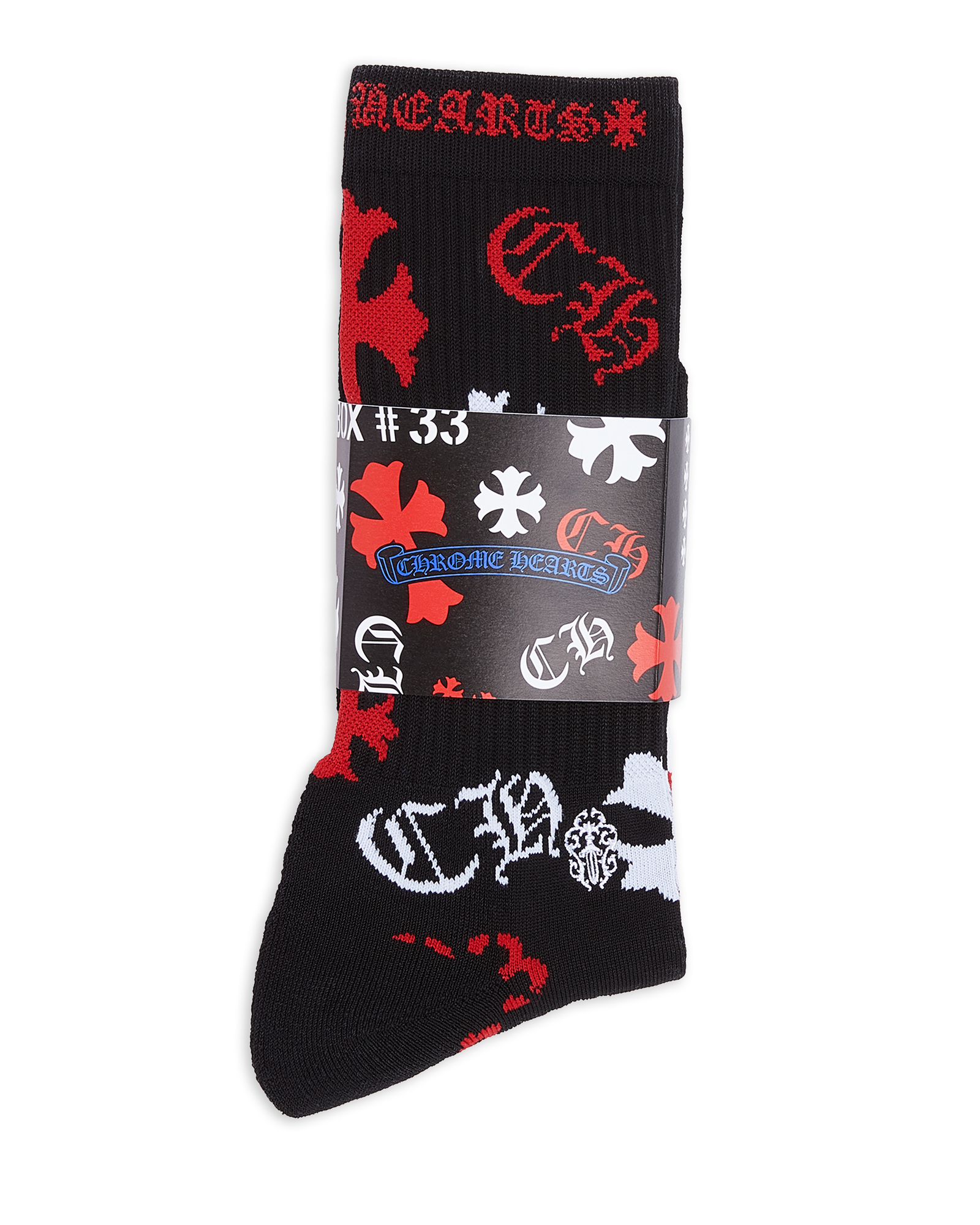 authentic stencil socks - premium designer jewelry front view