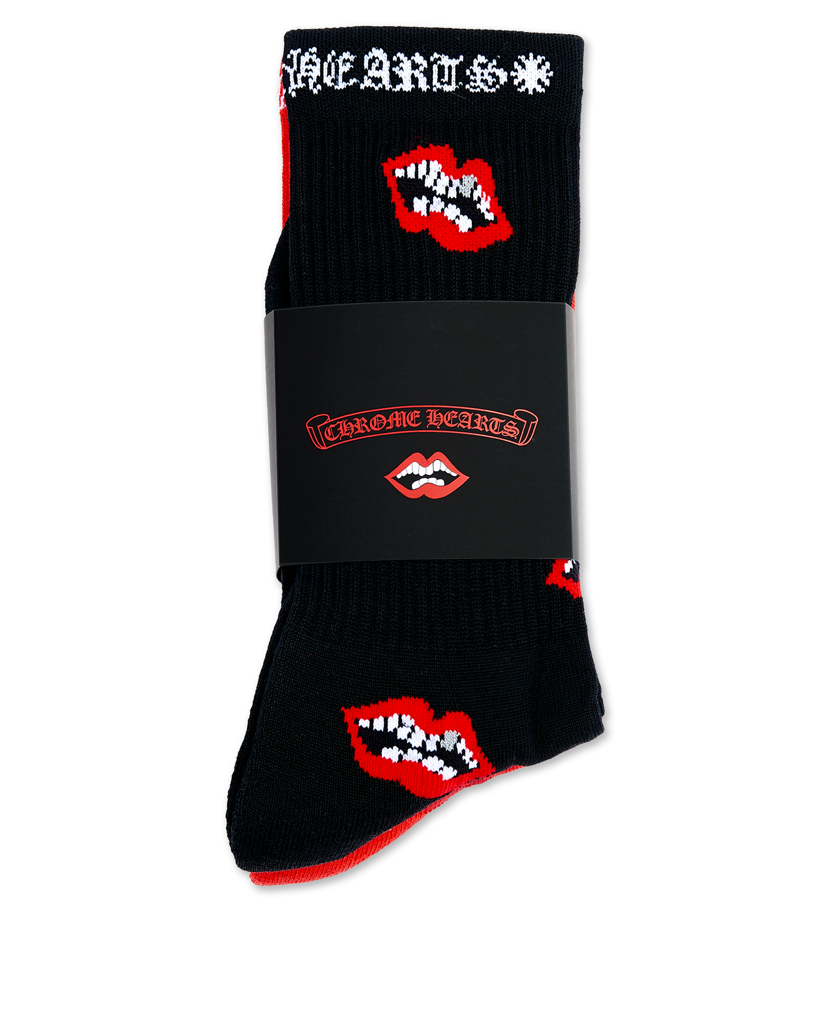 authentic chomper socks - premium designer jewelry front view