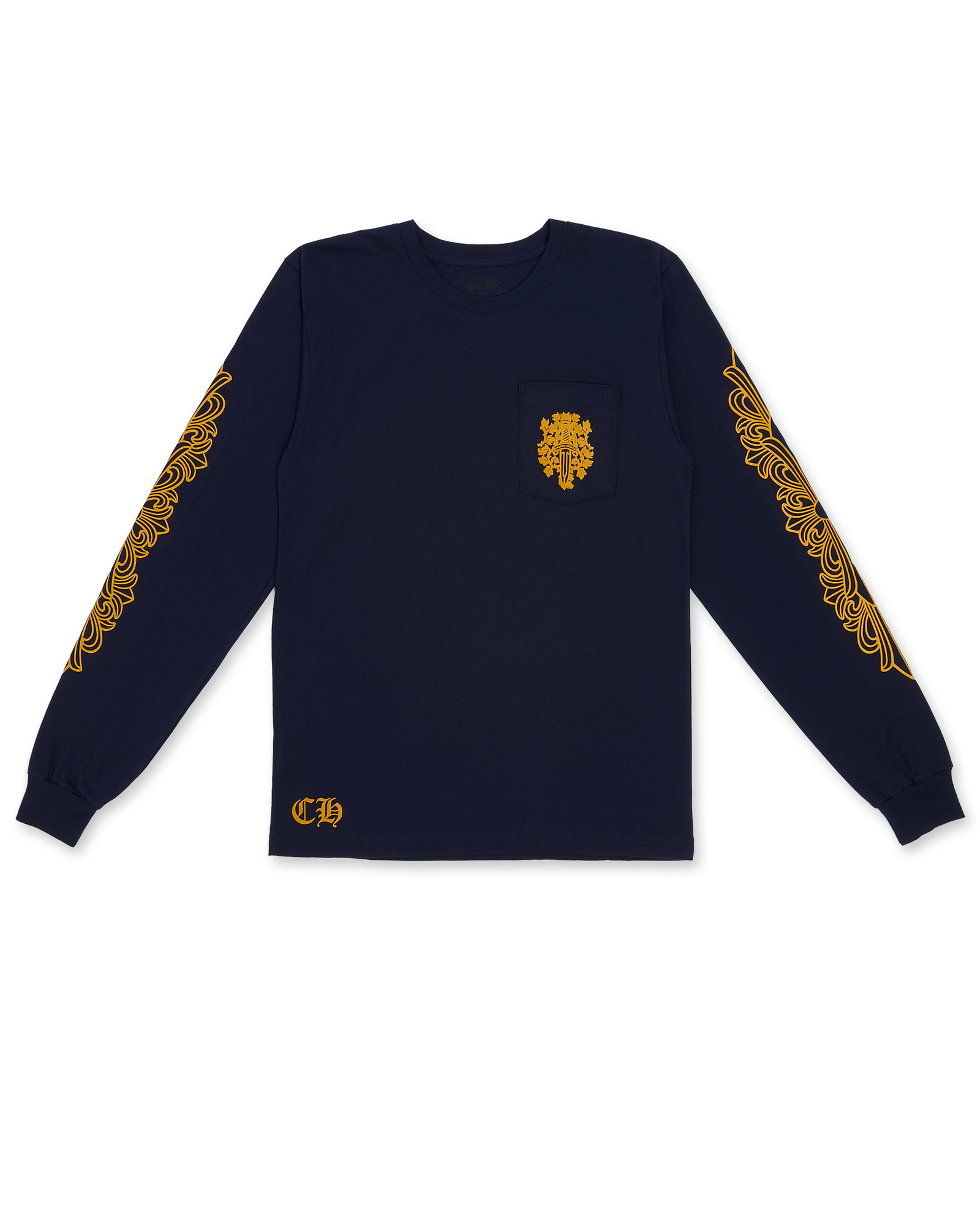 authentic ch v89 dagger long sleeve t-shirt - premium designer jewelry front view