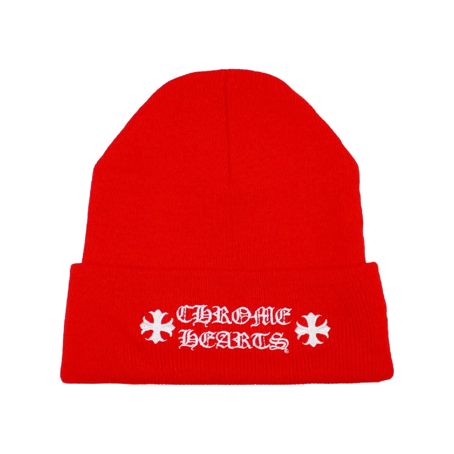 authentic chrome hearts beanie hat - premium designer jewelry front view