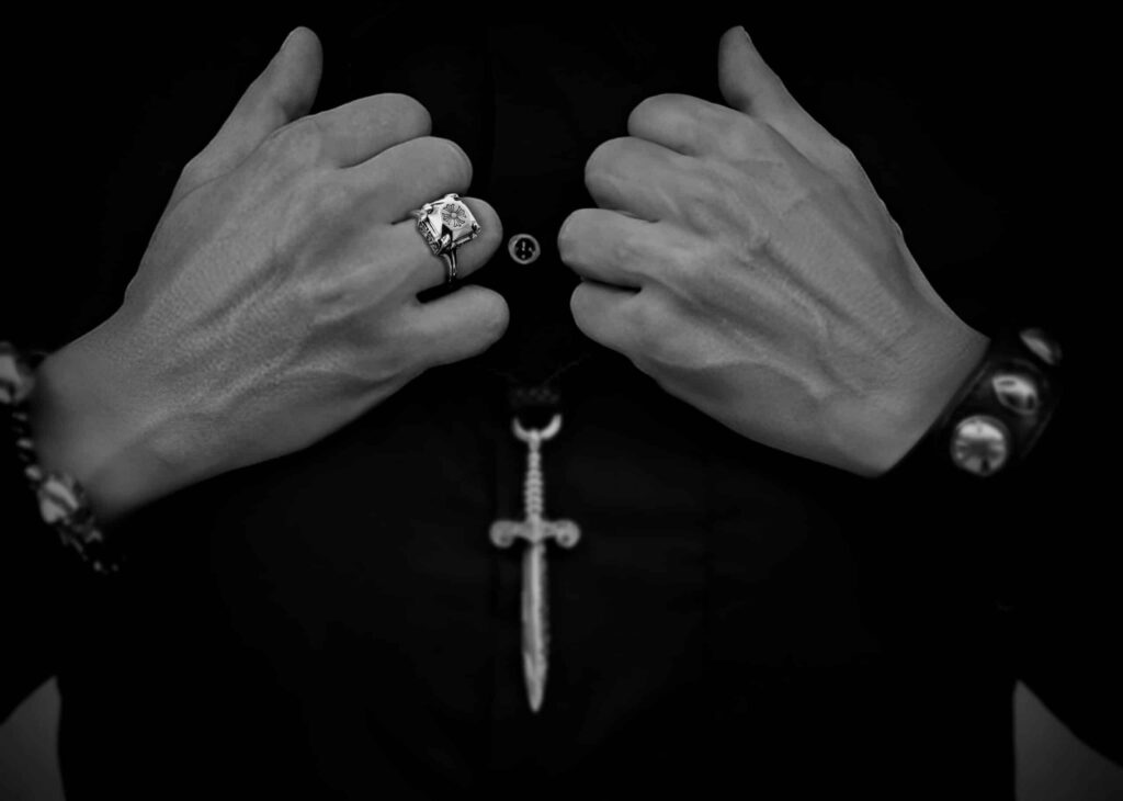 authentic butterfly cross cocktail ring - premium designer jewelry front view