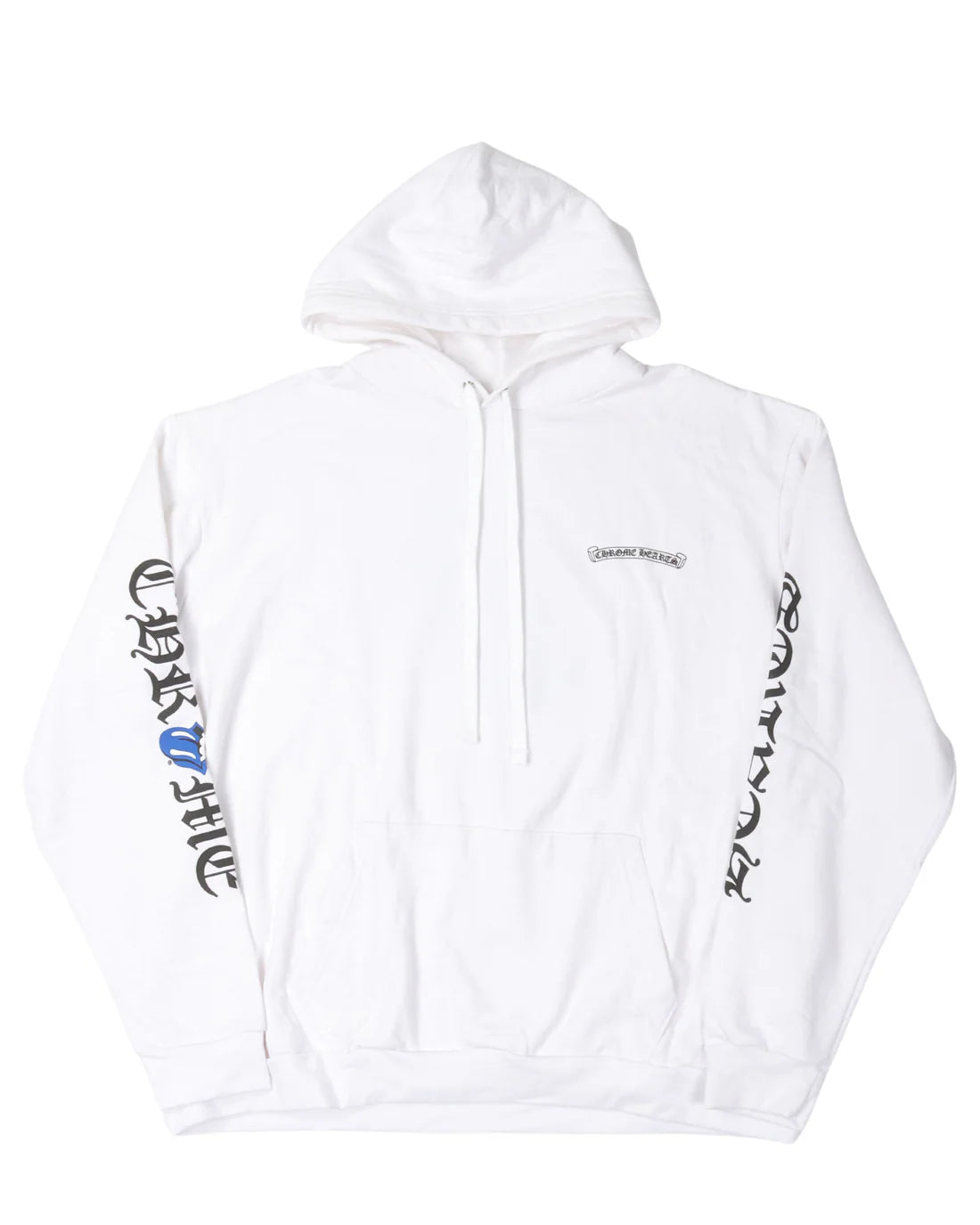 authentic chrome hearts rolling stones hoodie - premium designer jewelry front view