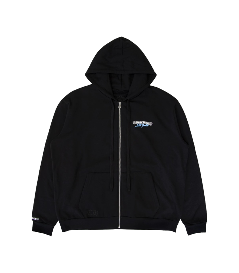 authentic ch st barth exclusive zip up hoodie - premium designer jewelry front view