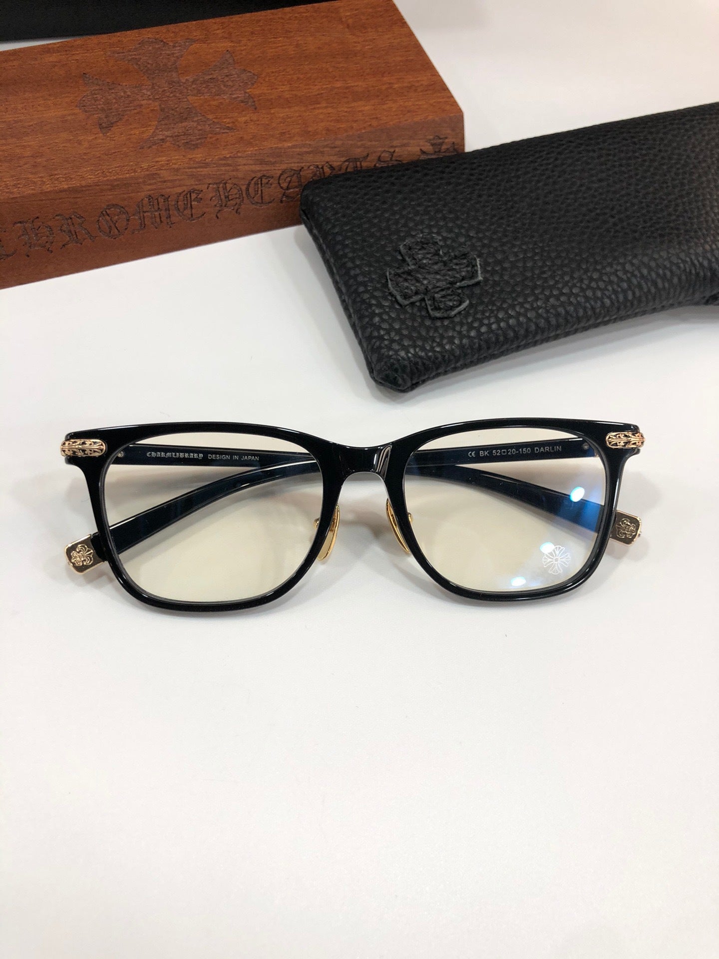 Chrome Hearts DARLIN Black Glasses - Chrome Hearts