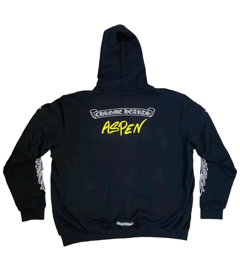 authentic aspen excluisve zip up hoodie - premium designer jewelry front view
