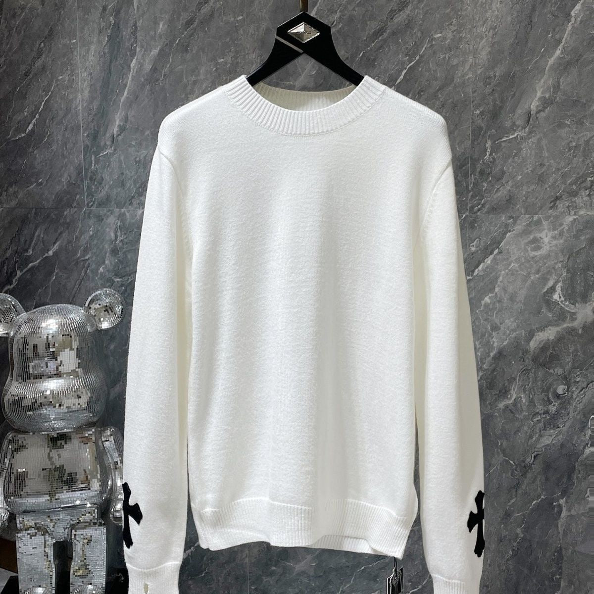 Chrome Hearts Beige Long Sleeve Sweater - Chrome Hearts