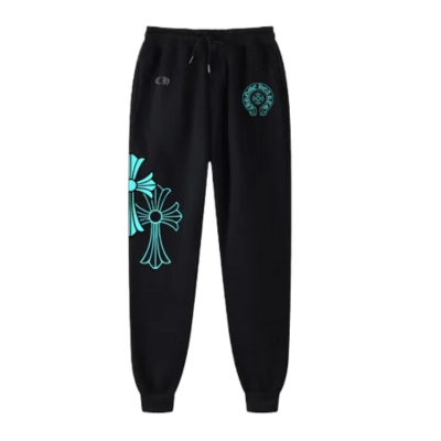 Chrome Hearts Blue Triple Cross Sweatpants - Chrome Hearts