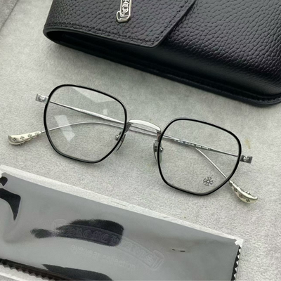 authentic chrome hearts bone prone sunglasses - premium designer jewelry front view