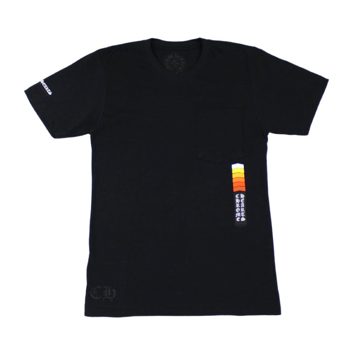 authentic chrome hearts boost t-shirt black - premium designer jewelry front view