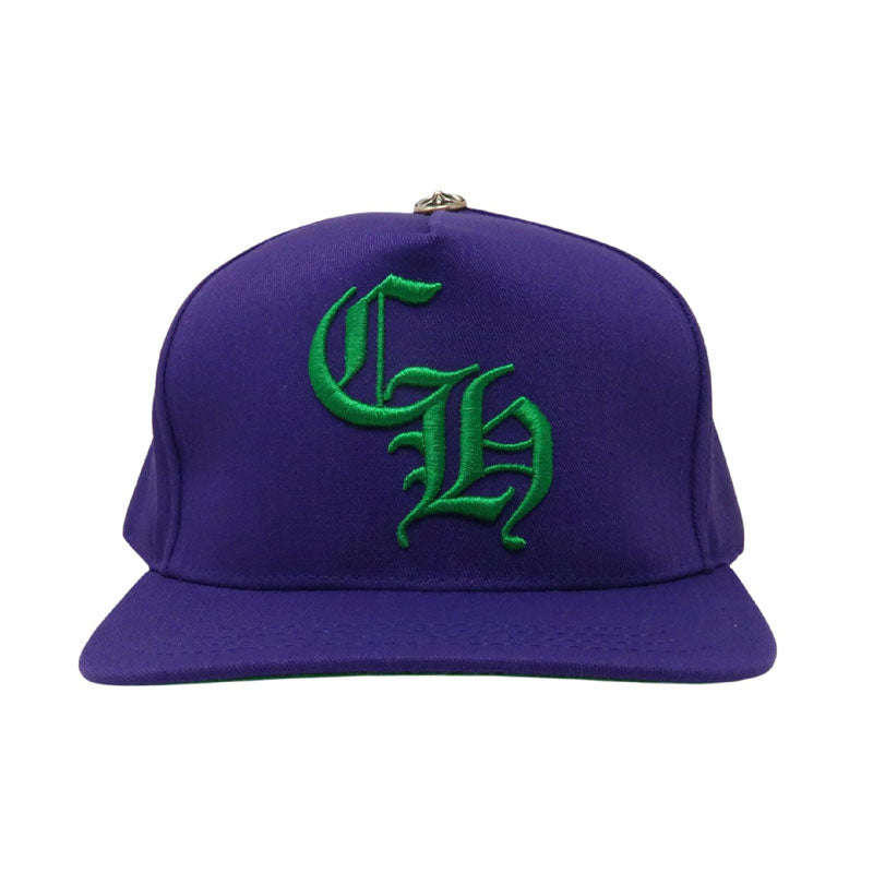 authentic chrome hearts ch baseball cap - premium designer jewelry front view
