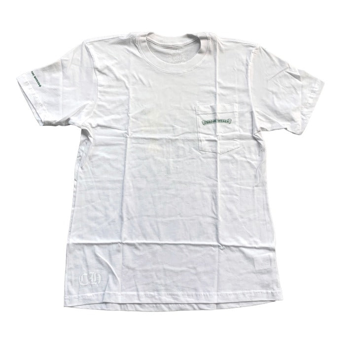 authentic chrome hearts cemetery t-shirt – white - premium designer jewelry front view