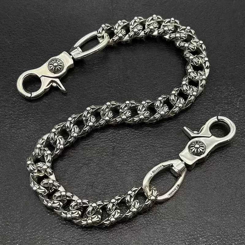 authentic chrome hearts pants chain - premium designer jewelry front view