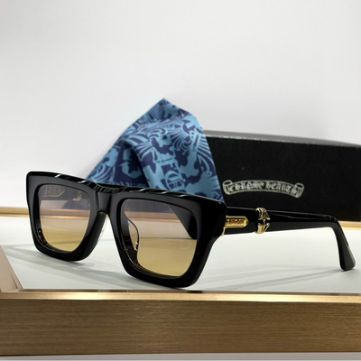 authentic chrome hearts cliterally sunglasses - premium designer jewelry front view