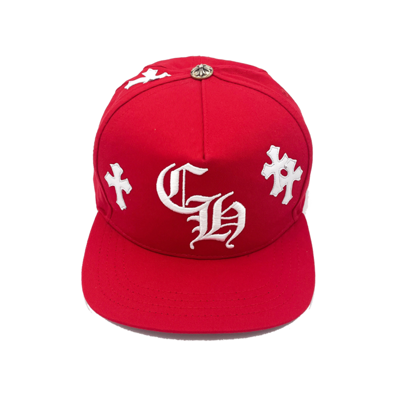 authentic chrome hearts cross patch baseball hat - premium designer jewelry front view