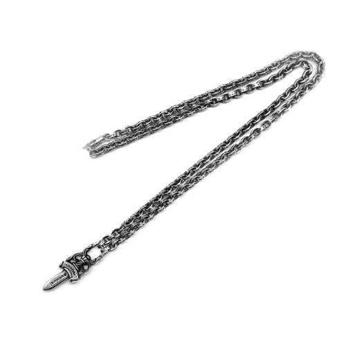 authentic chrome hearts dagger necklace - premium designer jewelry front view