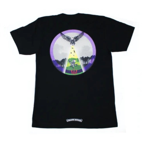 authentic chrome hearts foti abduction t-shirt - premium designer jewelry front view