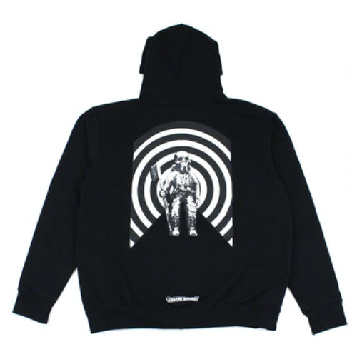 authentic chrome hearts foti harris teeter space suit zip hoodie - premium designer jewelry front view