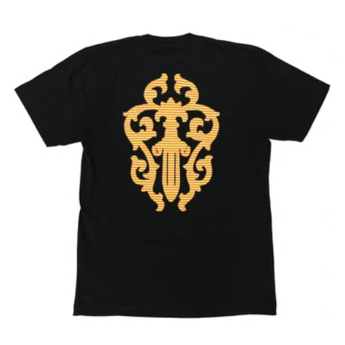 authentic chrome hearts hairy dagger t-shirt - premium designer jewelry front view