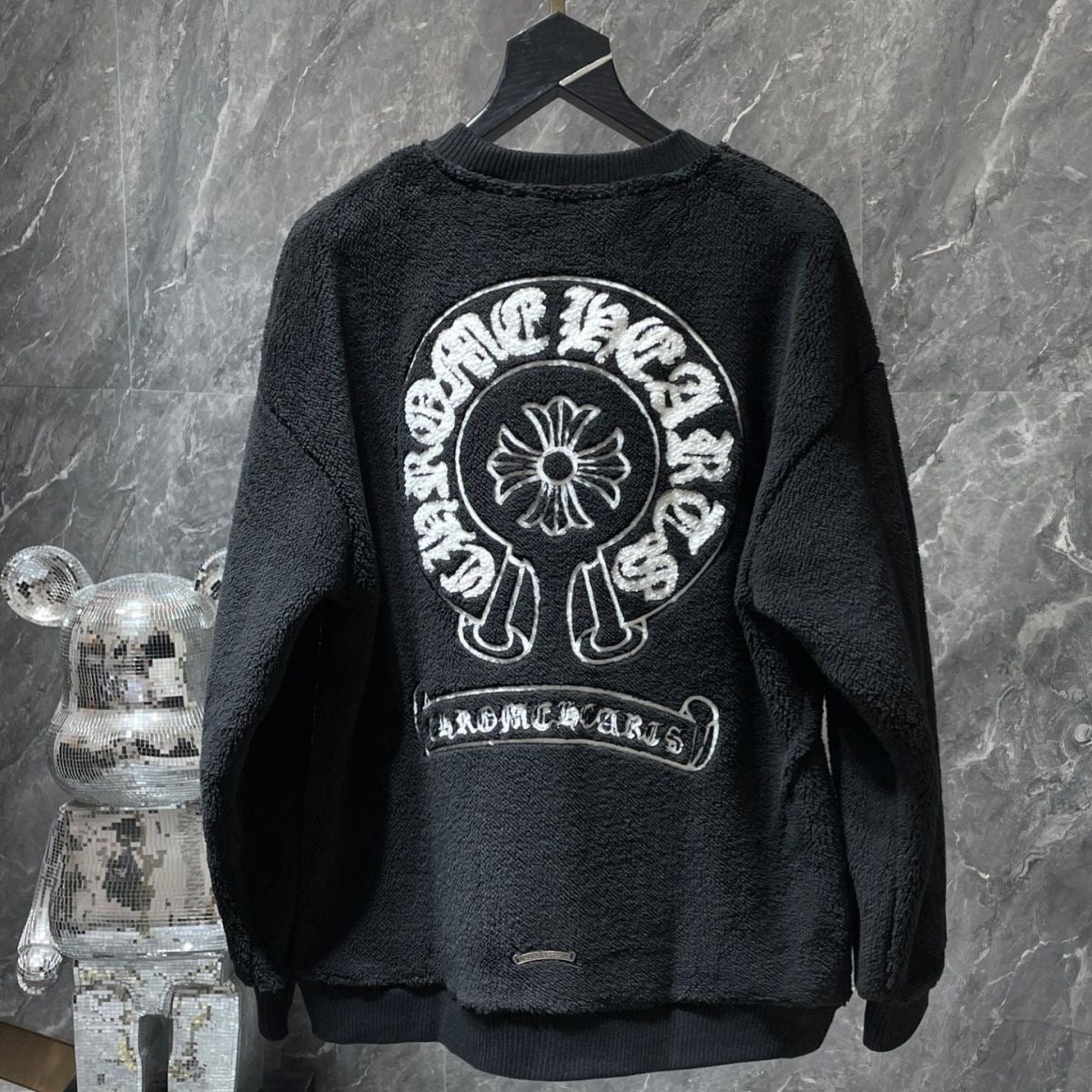 Chrome Hearts Horse Shoe Logo Wool Sweatshirt - Chrome Hearts