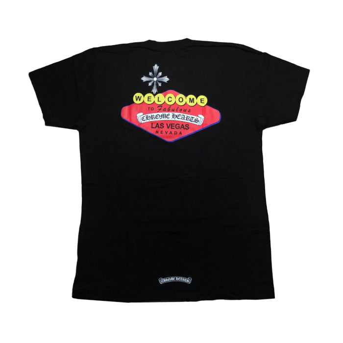 authentic chrome hearts las vegas exclusive t-shirt - premium designer jewelry front view