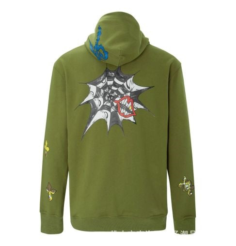 authentic chrome hearts long sleeve cross unisex hoodie - premium designer jewelry front view