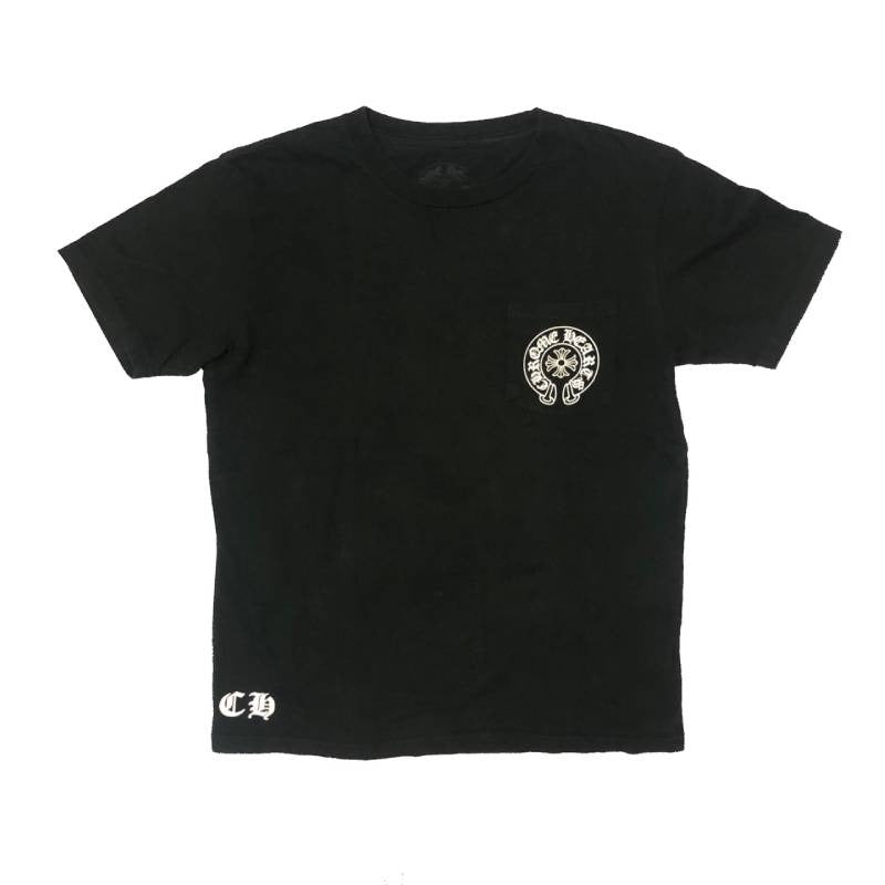 authentic chrome hearts los angeles pocket tee t shirt - premium designer jewelry front view