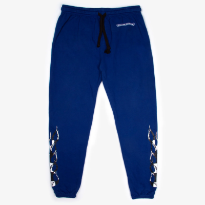 authentic chrome hearts matty boy flame sweatpants - premium designer jewelry front view