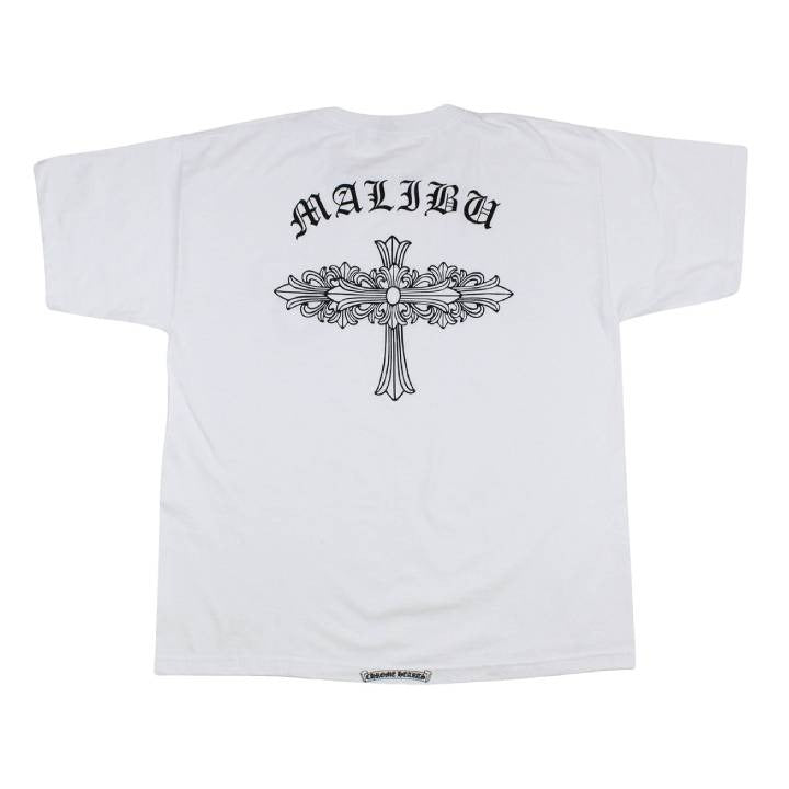 authentic chrome hearts malibu classic script t-shirt - premium designer jewelry front view