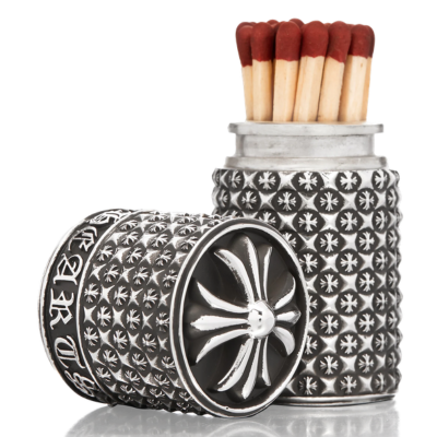 authentic chrome hearts match sticks holders - premium designer jewelry front view