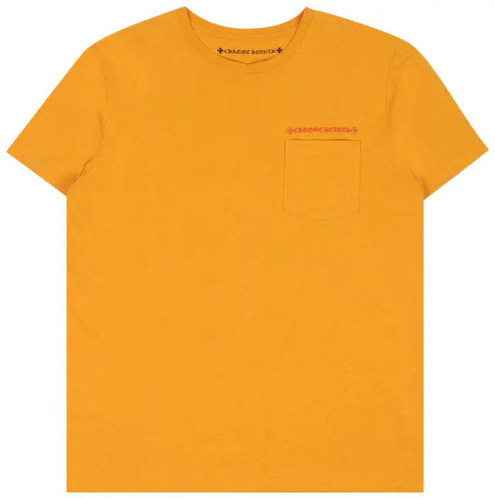 authentic yellow chrome heart shirt - premium designer jewelry front view