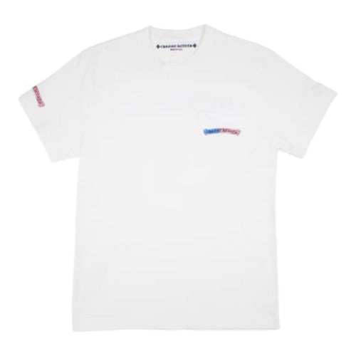 authentic chrome hearts matty boy america t-shirt -white - premium designer jewelry front view