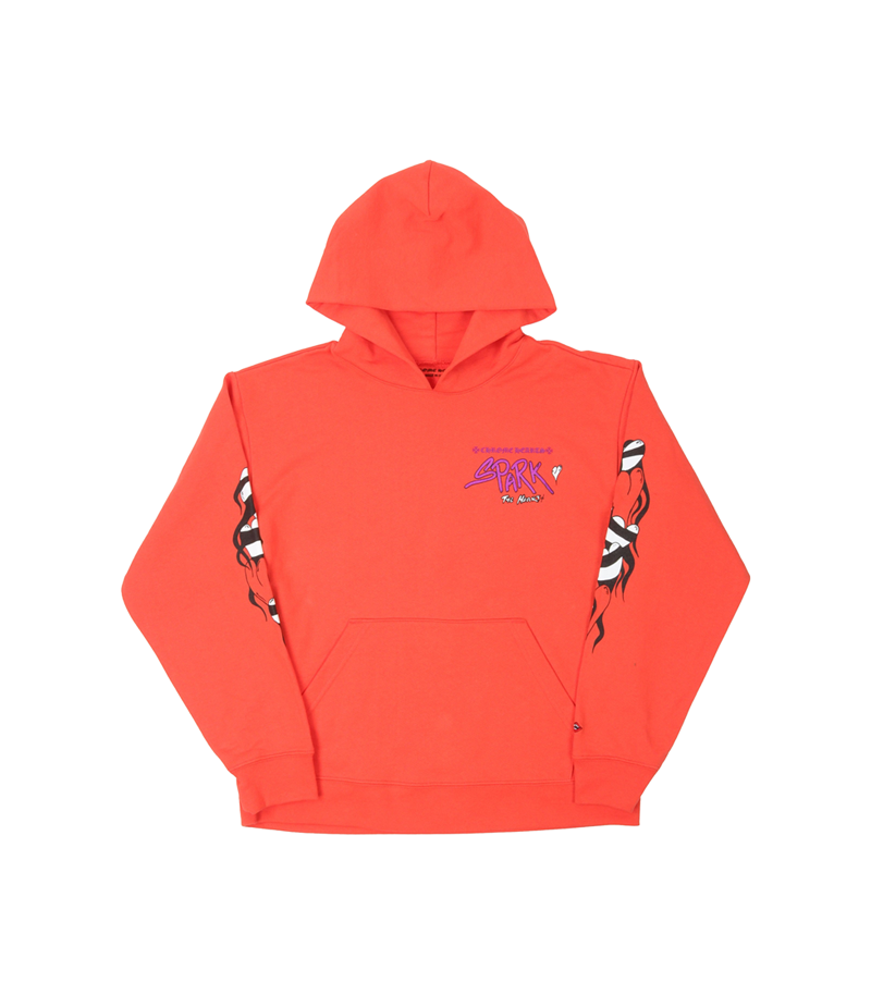 authentic chrome hearts matty boy sadistic lipstick hoodie - premium designer jewelry front view