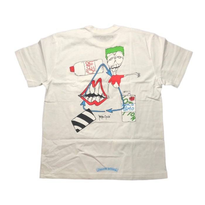 authentic chrome hearts matty boy retro cycle t-shirt - premium designer jewelry front view