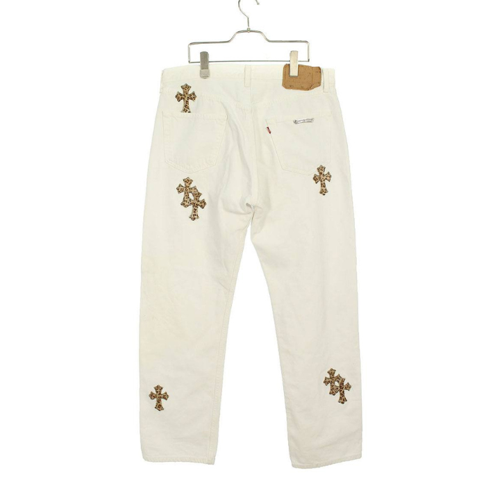 authentic chrome hearts matty boy sex pants - premium designer jewelry front view
