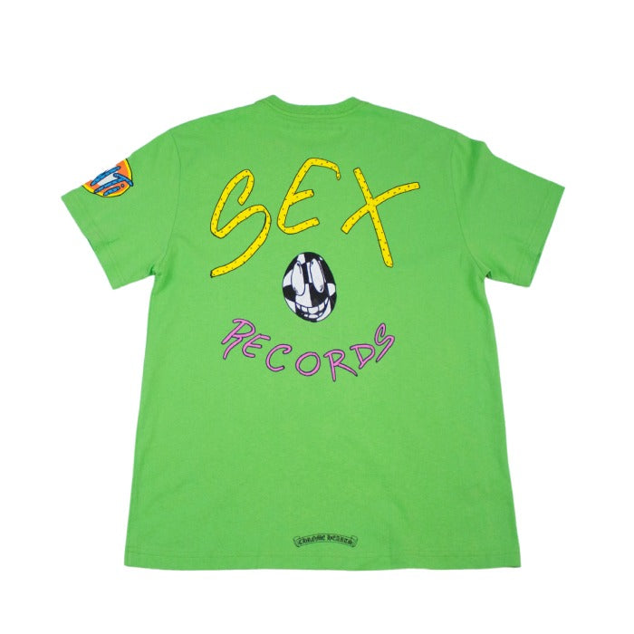 authentic chrome hearts matty boy sex records t-shirt - premium designer jewelry front view