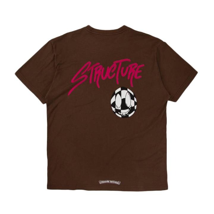 authentic chrome hearts matty boy structure t-shirt - premium designer jewelry front view