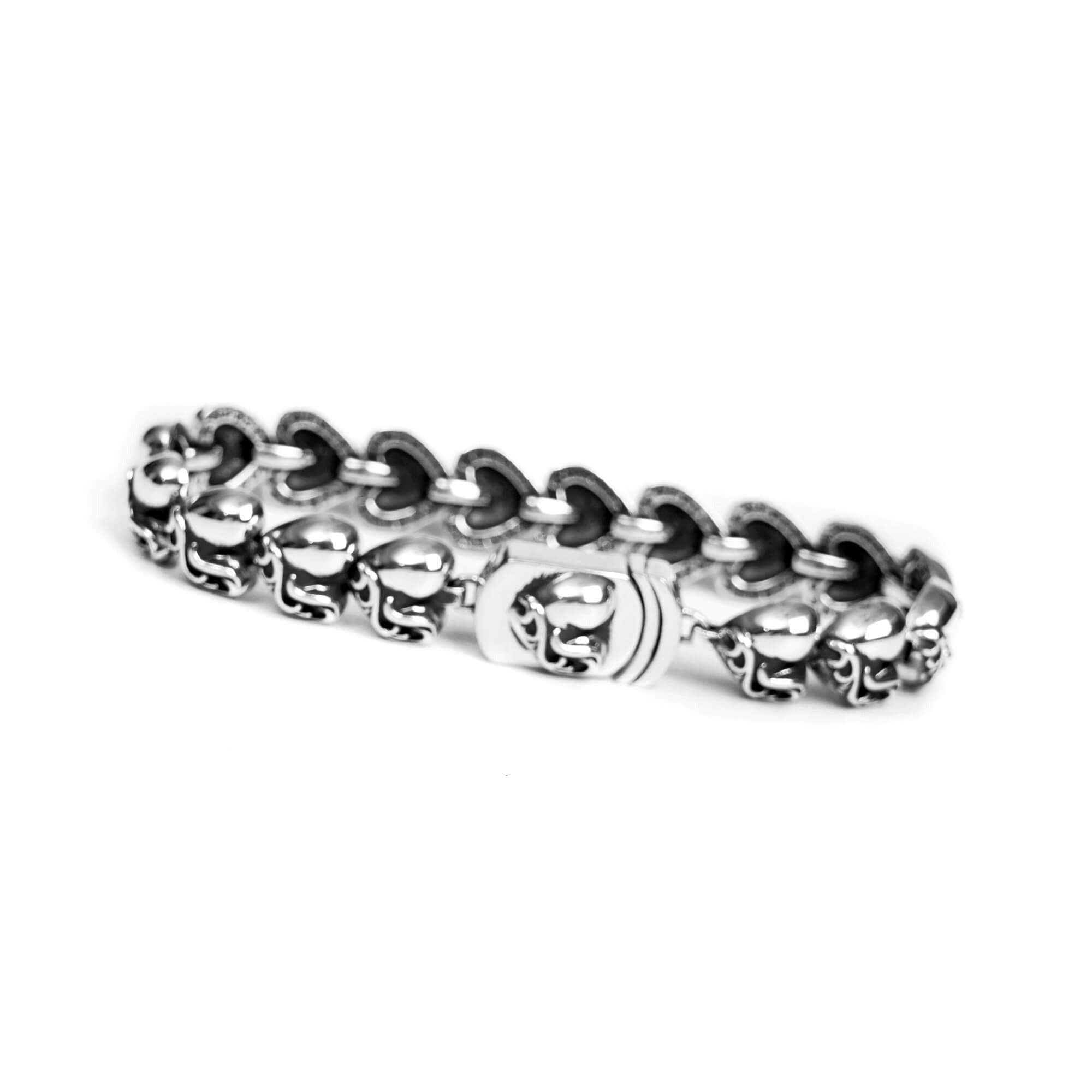 authentic chrome hearts pattern bracelet - premium designer jewelry front view
