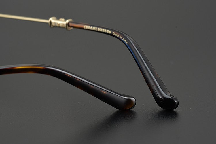 authentic chrome hearts rimless glasses​ - premium designer jewelry front view