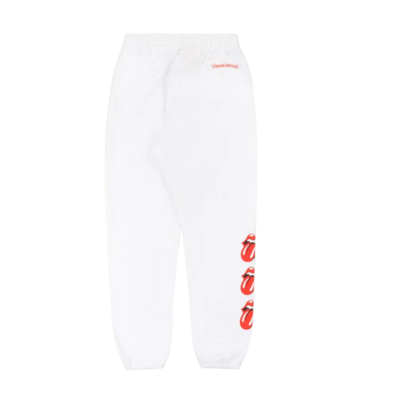 authentic chrome hearts rolling stone sweatpants - premium designer jewelry front view
